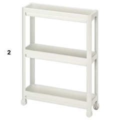 KỆ ĐỂ ĐỒ 3 TẦNG CÓ BÁNH XE ĐẨY VESKEN – HÀNG IKEA