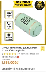 Máy làm sạch thực phẩm Arber không dây model EC0-01