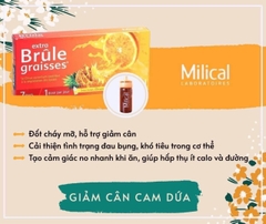 Nước Detox Milica Extra Brule Graisses 7 ống Cam Dứa Hàng Pháp