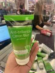 Sữa rửa mặt và tẩy da chết Neutrogena tinh chất chanh xanh hàng Pháp