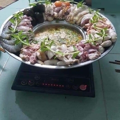 Lẩu vành inox 430 Fivestar Dùng Bếp Từ 3 Đáy Size 22cm lòng đường kính vành 42cm