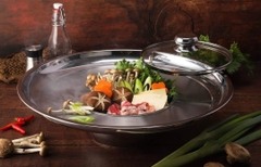 Lẩu vành inox 430 Fivestar Dùng Bếp Từ 3 Đáy Size 22cm lòng đường kính vành 42cm