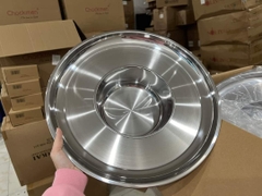 Lẩu vành inox 430 Fivestar Dùng Bếp Từ 3 Đáy Size 22cm lòng đường kính vành 42cm