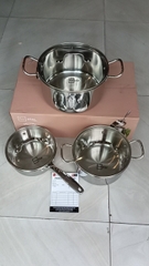 BỘ 2 NỒI 1 QUÁNH FIVESTAR INOX 304 CAO CẤP