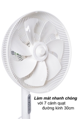 Quạt cây 7 cánh điều khiển từ xa Kaiyo Nhật Bản