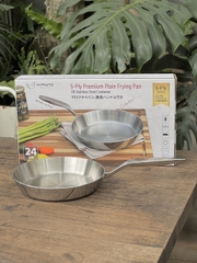 Chảo inox 316  Kaiyo nguyên khối 5 lớp nông lòng 20-24cm