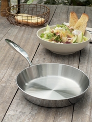 Chảo inox 316  Kaiyo nguyên khối 5 lớp nông lòng 20-24cm