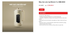 Máy làm sữa hạt ELMICH CBE8650 dung tích 1L