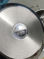 Bộ nồi inox 3 đáy kèm xửng hấp Fivestar 24cm