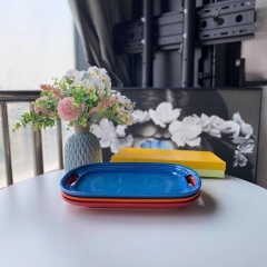 Sét 3 đĩa sứ có tay cầm Le Creuset Kích thước 31x21x3cm