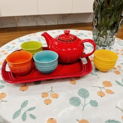 Sét 3 đĩa sứ có tay cầm Le Creuset Kích thước 31x21x3cm