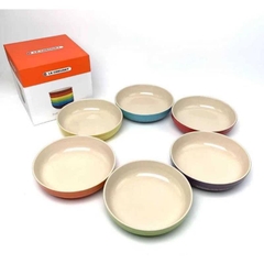 Set 6 đĩa sứ sâu lòng 20cm của Le creusset