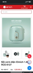 NỒI CƠM ĐIỆN ELMICH 1.8L RCE-9127