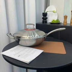 Chảo sâu lòng nắp inox Chockmen size 32cm