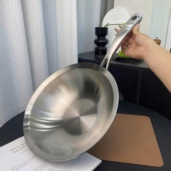 Chảo sâu lòng nắp inox Chockmen size 32cm