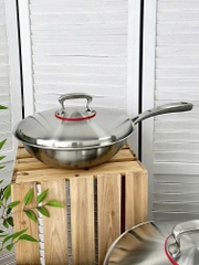 Chảo sâu lòng nắp inox Chockmen size 32cm