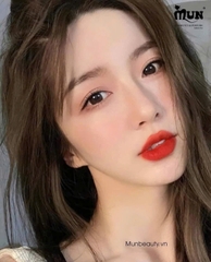Son Lancome 196 French Touch đỏ cam cháy mini unbox