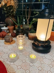 Sét 5 cốc đựng nến thủy tinh Ikea