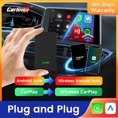 [Carlinkit 5.0 2air] Bộ chuyển đổi kết nối Apple Carplay + Android Auto có dây thành không dây cho xe ô tô thế hệ thứ 5 (mới nhất)