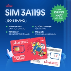 SIM 4G LOCAL mạng MobiFone trọn gói 1 tháng, 3 tháng, 7 tháng, 14 tháng
