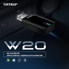 VIETMAP W20 - THIẾT BỊ CHUYỂN ĐỔI CARPLAY/ ANDROID AUTO KHÔNG DÂY