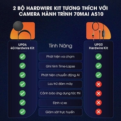 Camera hành trình 70mai A510 phiên bản toàn cầu, ghi hình 3K, cảnh báo an toàn ADAS