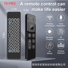 [T9 PRO] Remote/Chuột bay kết nối 2 chế độ 2.4G và Bluetooth, pin sạc tích hợp tiện lợi