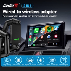 [Carlinkit 5.0 2air] Bộ chuyển đổi kết nối Apple Carplay + Android Auto có dây thành không dây cho xe ô tô thế hệ thứ 5 (mới nhất)