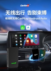 [Carlinkit 5.0 2air] Bộ chuyển đổi kết nối Apple Carplay + Android Auto có dây thành không dây cho xe ô tô thế hệ thứ 5 (mới nhất)