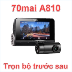 Camera hành trình 70mai A810 Ghi hình đồng thời 2 mắt trước sau, video chất lượng 4K UHD