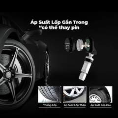 Cảm Biến Áp Suất Lốp VIETMAP V3 Tích Hợp Cảnh Báo Tốc Độ