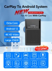 Android box cho ô tô, chip Qualcomm 6125/665 8 nhân, bộ nhớ 8Gb+128Gb, tặng S2