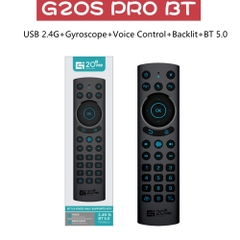 [G20S PRO BT] Điều khiển từ xa/Remote TV/chuột bay, 2 chế độ Bluetooth + 2.4G Wireless, trợ lý giọng nói, đèn nền
