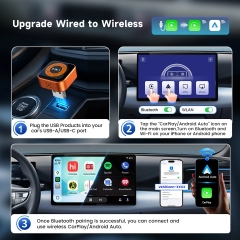 Đầu cắm dạng USB, kết nối bluetooth giữa điện thoại & màn hình carplay và android, model: AutoKit Link CCA Ml Ultra, hiệu Carlinkit - Mini Ultra6