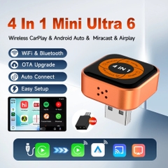 Đầu cắm dạng USB, kết nối bluetooth giữa điện thoại & màn hình carplay và android, model: AutoKit Link CCA Ml Ultra, hiệu Carlinkit - Mini Ultra6