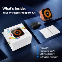 Đầu cắm dạng USB, kết nối bluetooth giữa điện thoại & màn hình carplay và android, model: AutoKit Link CCA Ml Ultra, hiệu Carlinkit - Mini Ultra6