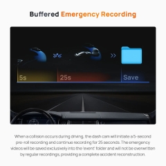 Camera hành trình 70mai A510 phiên bản toàn cầu, ghi hình 3K, cảnh báo an toàn ADAS