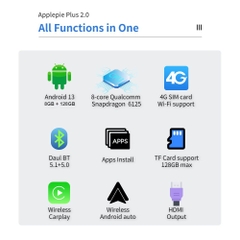 Android Box Exploter ApplePie Plus 2.0 Qualcomm 6125, RAM 8GB, ROM 128GB, Android 13, HDMI