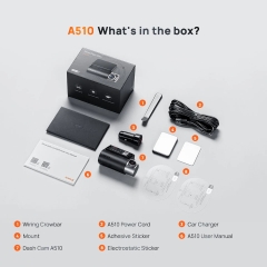 Camera hành trình 70mai A510 phiên bản toàn cầu, ghi hình 3K, cảnh báo an toàn ADAS