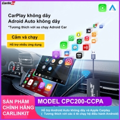 Carlinkit CPC200-CCPA nâng cấp Apple Carplay và Android Auto không dây cho màn hình Android