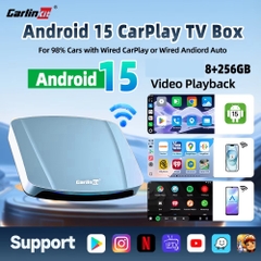 Android box ô tô Carlinkit Tbox Ultra 5G, Chip Qualcomm SM6350, Android 15, 8GB+256GB