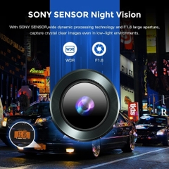 Camera hành trình 4 ống kính siêu nét 2K, cảm biến Sony (TẶNG THẺ NHỚ 128Gb Class 10)