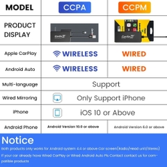 Carlinkit CPC200-CCPA nâng cấp Apple Carplay và Android Auto không dây cho màn hình Android