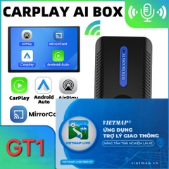 [GT1] Bộ chuyển đổi kết nối Apple Carplay/Android auto CÓ DÂY thành KHÔNG DÂY 4 trong 1