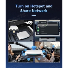 MẪU MỚI 2024 CarlinKit TBOX UHD chip SDM660, cổng  HDMI, USB A  - Android box cho ô tô cao cấp