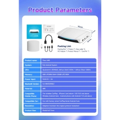 MẪU MỚI 2024 CarlinKit TBOX UHD chip SDM660, cổng  HDMI, USB A  - Android box cho ô tô cao cấp