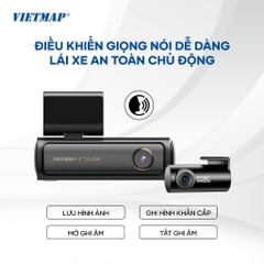 Camera hành trình Vietmap TS-5K ghi hình Ultra 4K, ADAS hỗ trợ lái xe an toàn, tặng VM Live 6 tháng