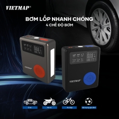 Bơm lốp kích bình thế hệ mới VIETMAP DK-MF139 PRO 5 trong 1, tặng bộ vá lốp khẩn cấp