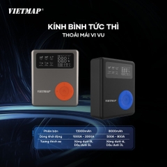 Bơm lốp kích bình thế hệ mới VIETMAP DK-MF139 PRO 5 trong 1, tặng bộ vá lốp khẩn cấp