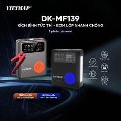 Bơm lốp kích bình thế hệ mới VIETMAP DK-MF139 PRO 5 trong 1, tặng bộ vá lốp khẩn cấp